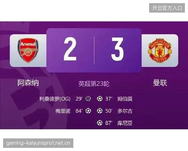 英超积分榜大乱！阿森纳被追，曼联重回前四！